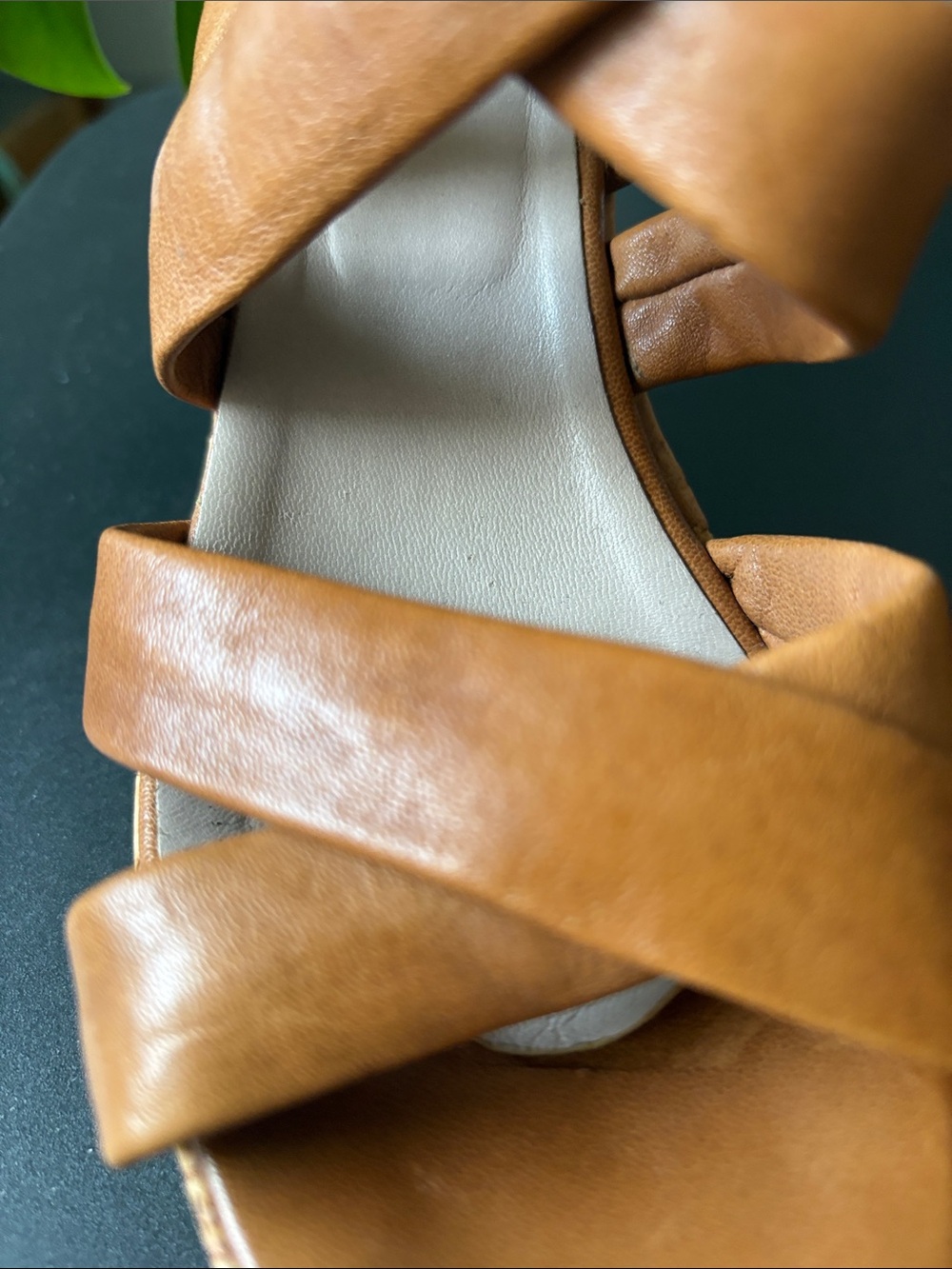 Browns Wedge Sandals, Gladiator | Cork | Platform | Cognac | Size 38 - Picture 7 of 16